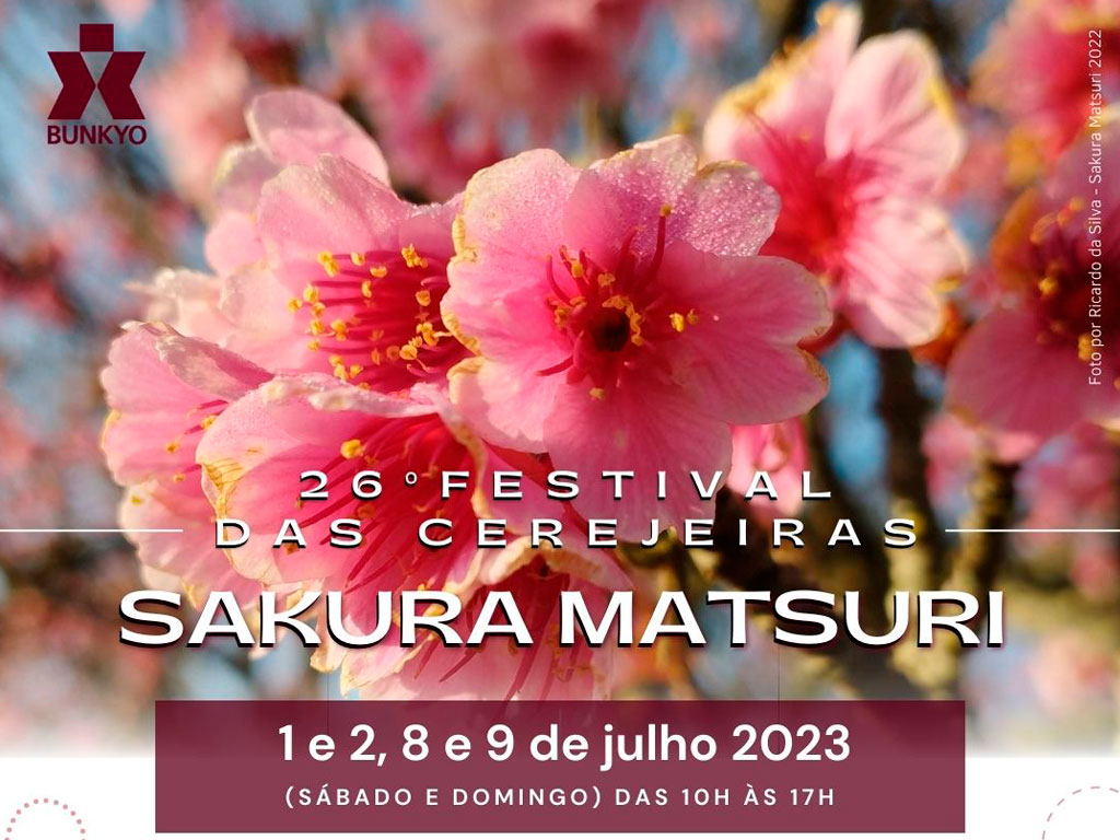 26º Festival das Cerejeiras BUNKYOS – SAKURA MATSURI